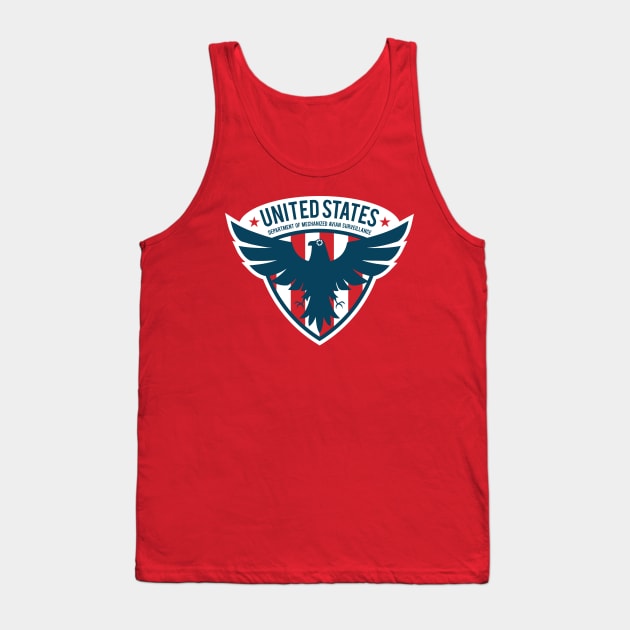 United States Department of Mechanized Avian Surveillance Tank Top by Pufahl